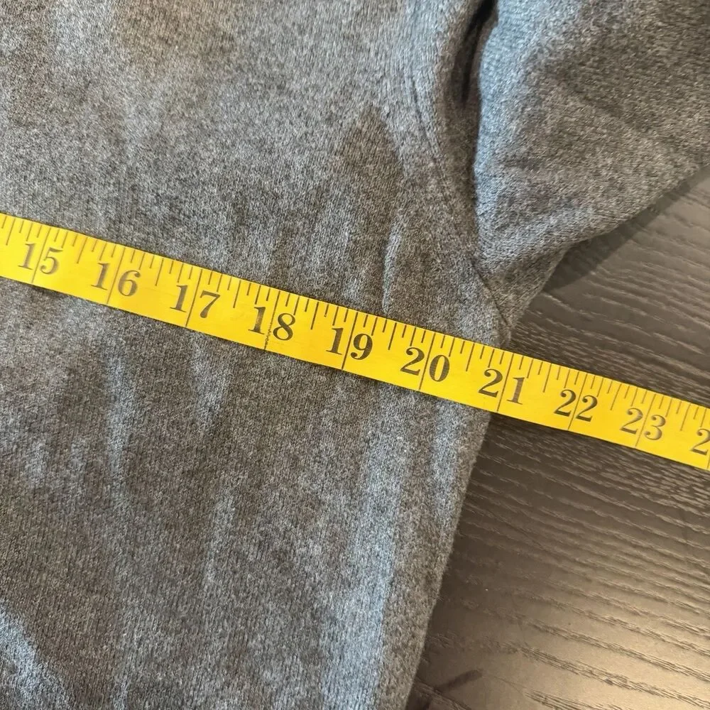 Banana Republic Luxury Blend Cashmere Cotton Pullover V-Neck Sweater Mens M Gray